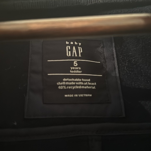 Baby Gap Navy Blue Traditional Duffle coat size 5 - Picture 2 of 4